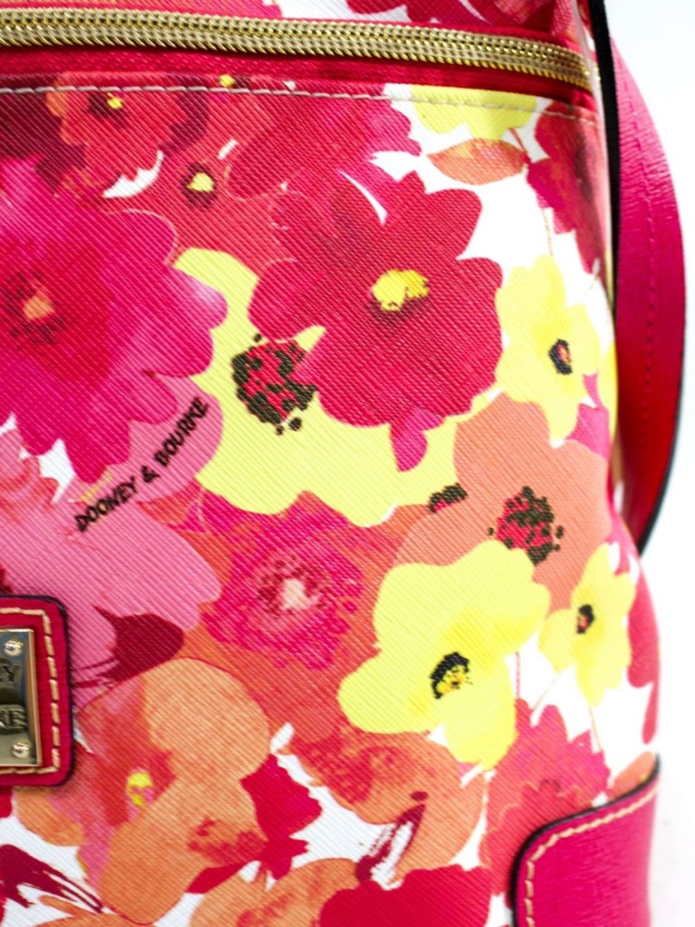 Dooney & Bourke Pink and Yellow Floral Crossbody - Picture 4 of 8